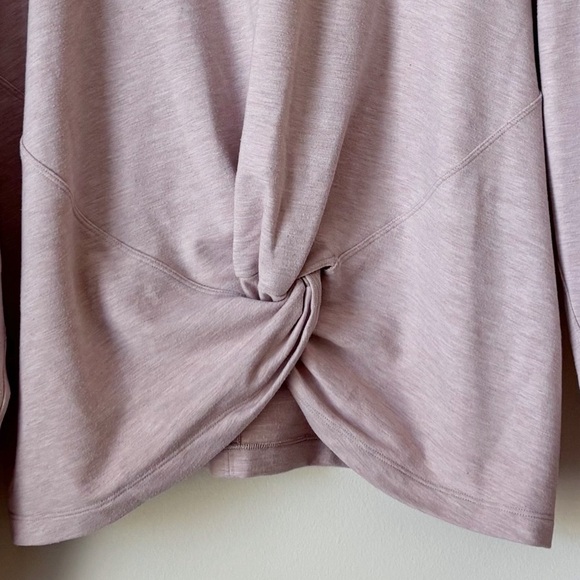 Lululemon Tuck & Gather Pullover 10 Heathered Mod Faint Coral - Picture 3 of 7